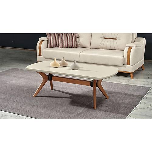 Premium Coffee Table Beige / Walnut 2119