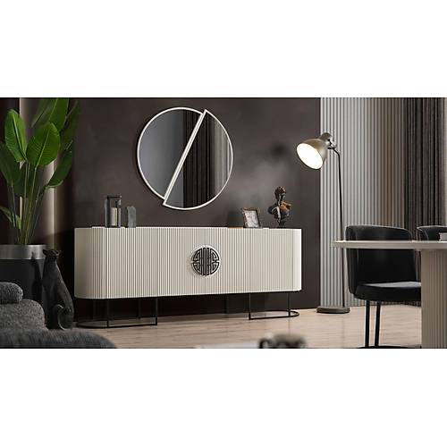 Gucci Lux Console and Mirror Ecru/Black