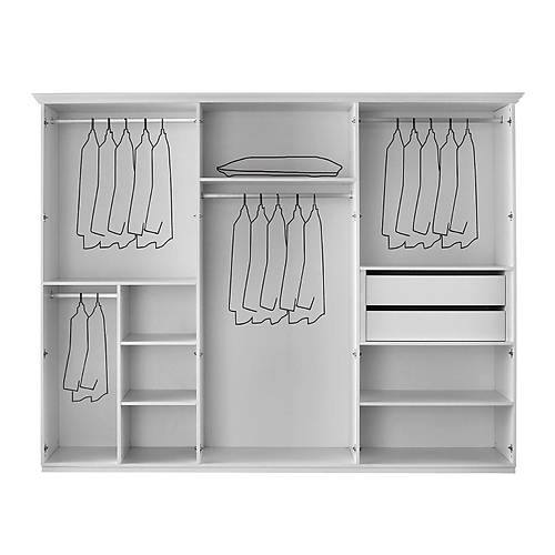 Vilza Wardrobe - 6 Doors