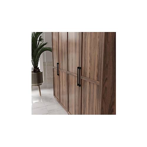 Volante Wardrobe - 4 Doors Walnut