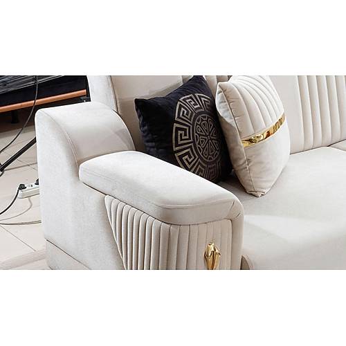Parma Gold Triple Sofa