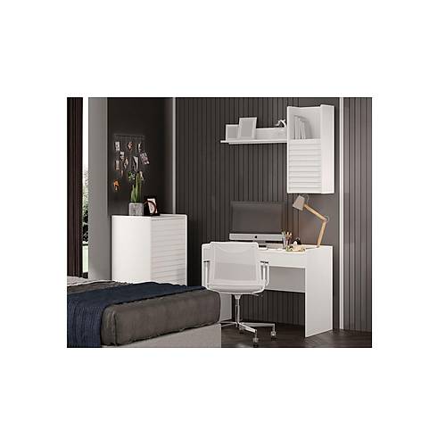Trend �al��ma Masas� Beyaz Alt Mod�l
