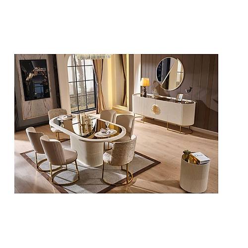 Gucci Lux Dining Room - Ecru
