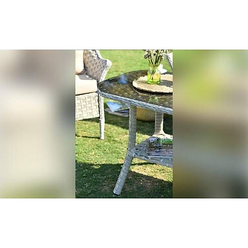 Bahama Rattan Seating Set (2+1+1 Coffee Table)