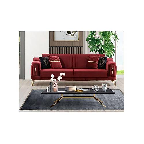 Parma Gold Triple Sofa