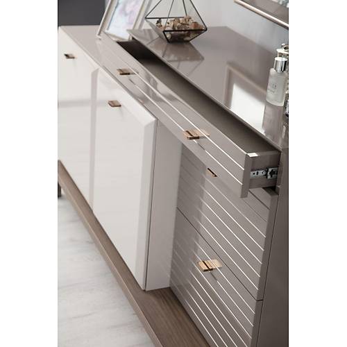 Atlas Bedroom Cappucino - 6 Door