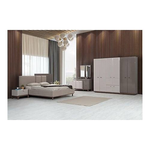 Atlas Bedroom Cappucino - 6 Door
