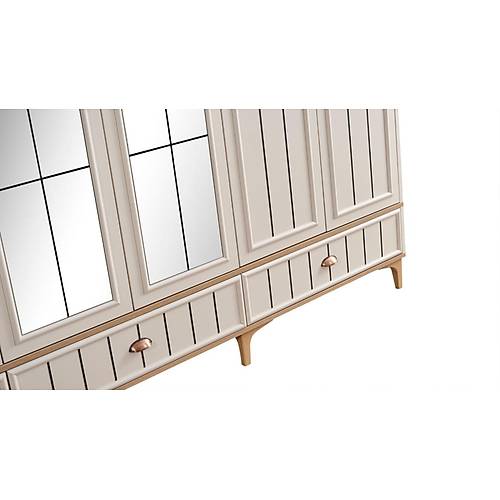 Bella Wardrobe - 6 Doors
