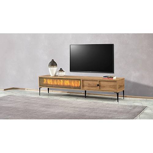 Lorenzo TV Stand with Fireplace 1212