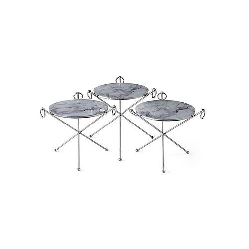 K�peli Metal Zigon Sehpa
