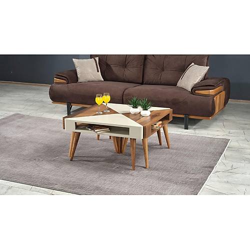 Cenova Coffee Table 2153 Beige / Walnut
