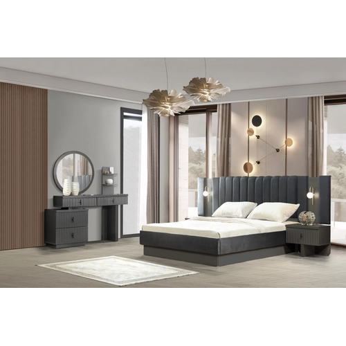 Asel Anthracite Bedroom