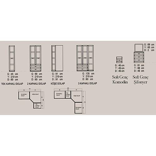 Soft Lux Bedroom - Corner Wardrobe