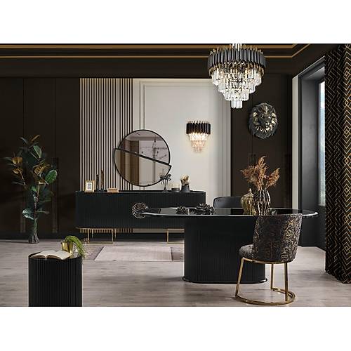 Gucci Lux Dining Room Black