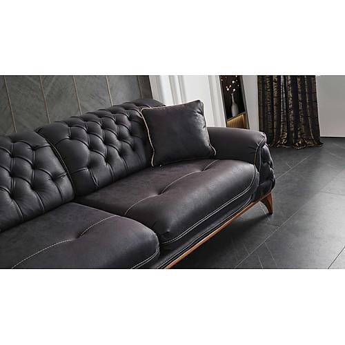 Lotus Nubuck Triple Sofa