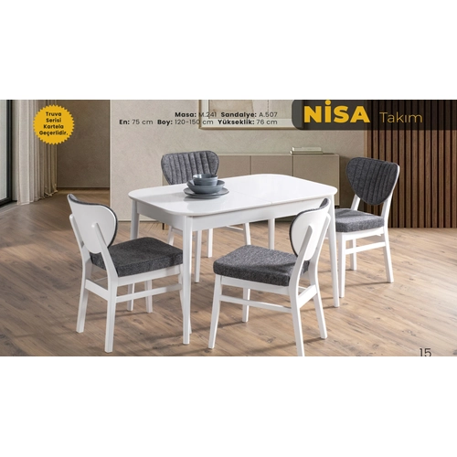 Nisa Mutfak Masa Sandalye Tak�m�