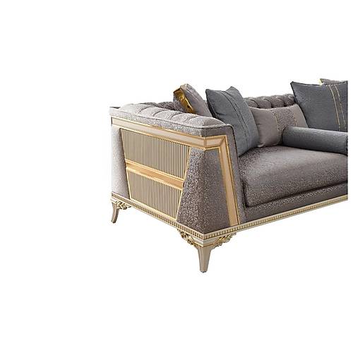 Kumsal Art Deco Triple Sofa