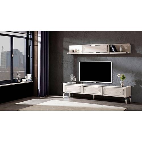 Safir TV Unit Silver