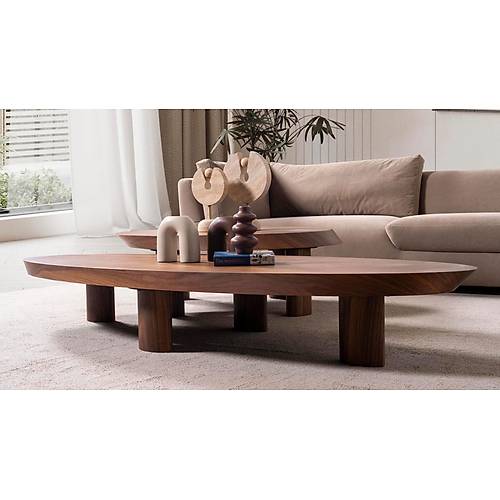 Mission Ellipse Coffee Table