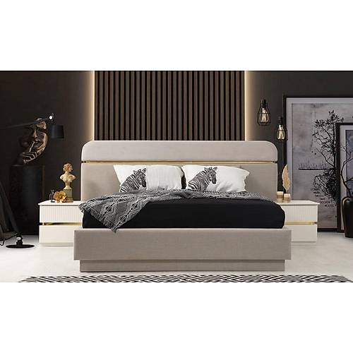 Gloria Plus Bedstead with Base Cream