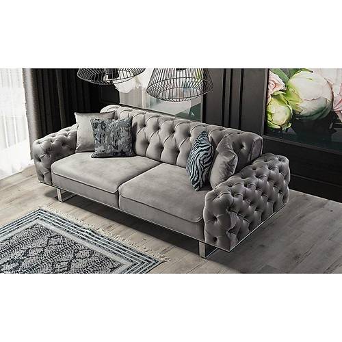 Lila Metal Leg Sofa Set