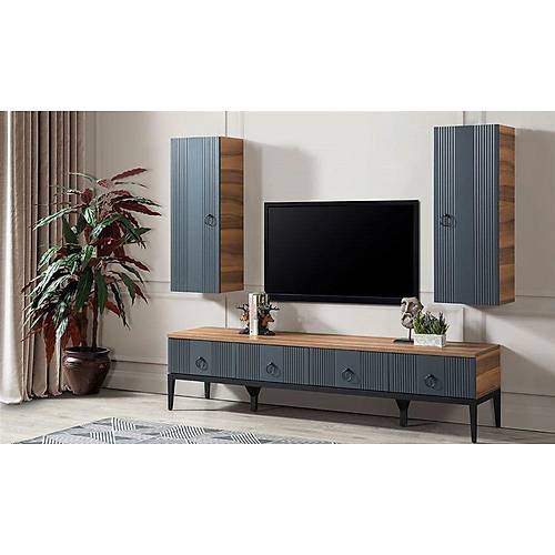 Mass TV Unit Walnut