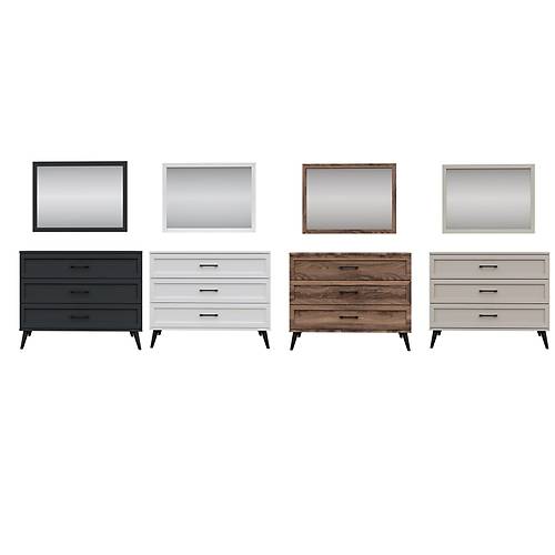Volante Dresser and Mirror