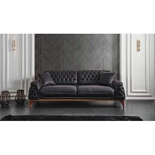 Lotus Nubuck Triple Sofa