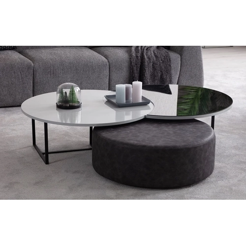 Gloria Lux Coffee Table & Puff