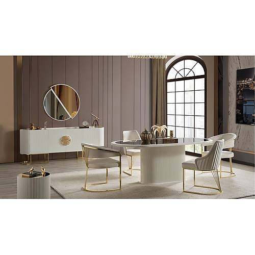 Gucci Lux Ultra Dining Room Ecru