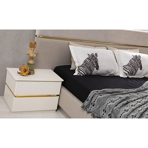Gloria Plus Bedstead with Base Cream