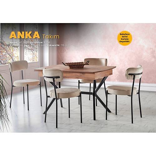 Anka Mutfak Masa Sandalye Tak�m�