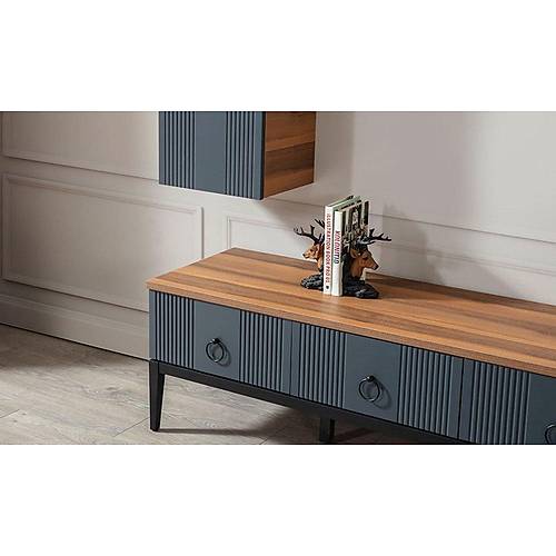 Mass TV Unit Walnut