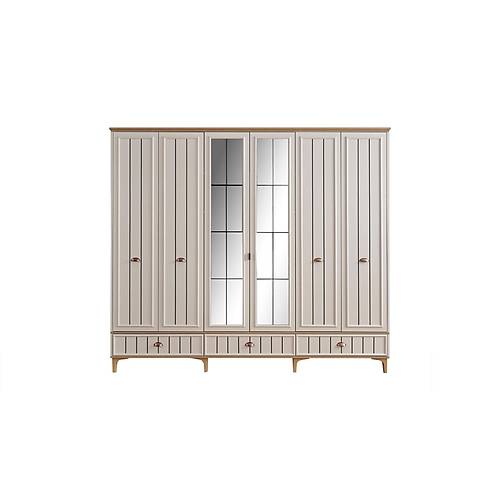 Bella Wardrobe - 6 Doors