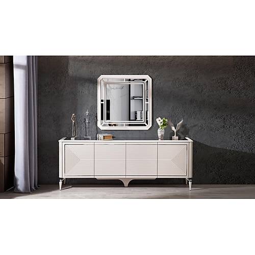Safir Silver Console and Mirror