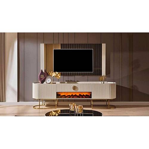 Gucci Lux TV Unit - Ecru