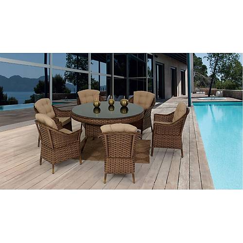 Nova 140 cm Round Garden Set