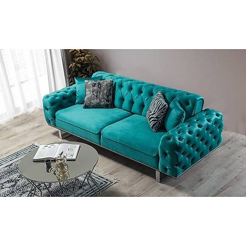 Lila Metal Leg Sofa Set