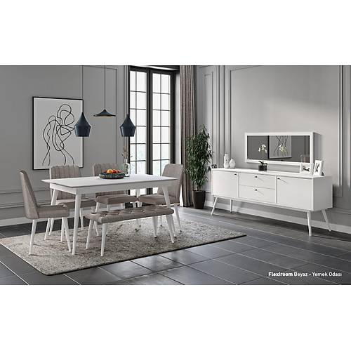 Flexi Dining Room - White