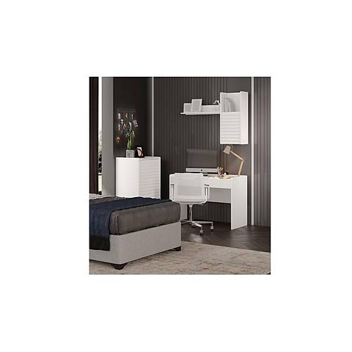 Trend Study Desk and Unit White