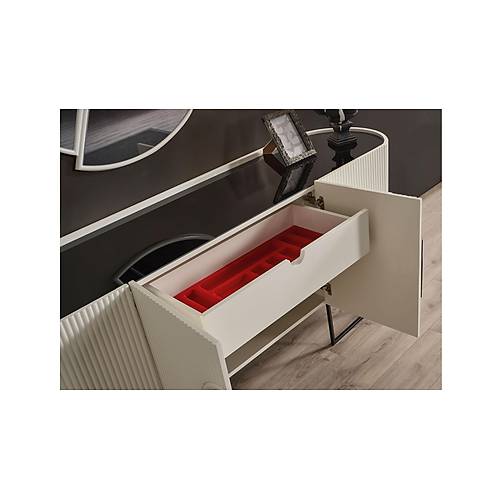 Gucci Lux Console and Mirror Ecru/Black