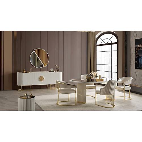 Gucci Lux Ultra Dining Room Ecru