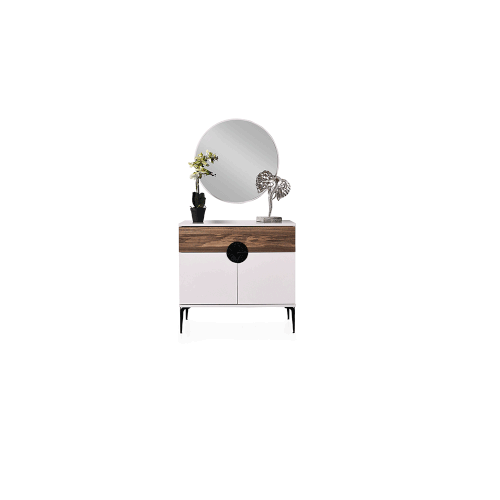 Soft Dresser and Mirror