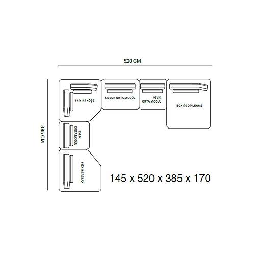 Oslo Modern Corner Set
