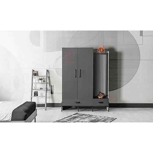 �ron Wardrobe - 3 Door