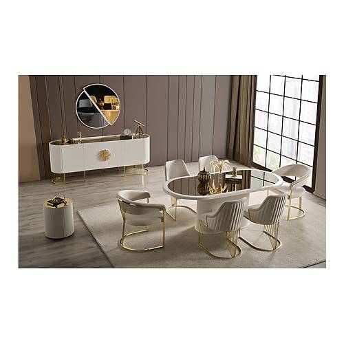 Gucci Lux Ultra Dining Room Ecru
