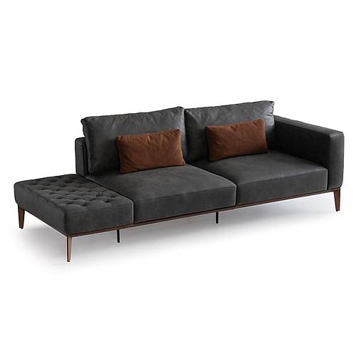 Maga Triple Sofa with Puff