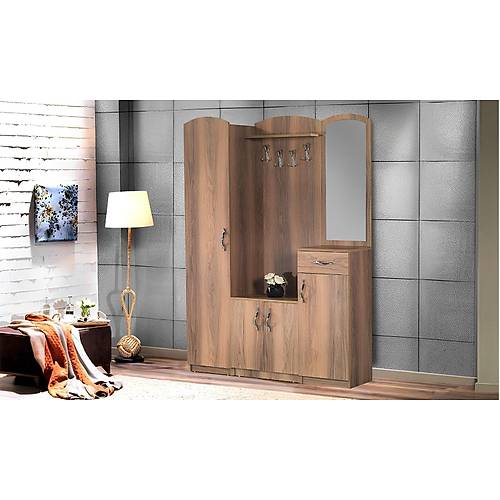 Ba�ak Walnut Coat Rack