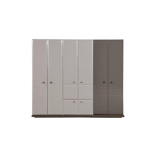 Atlas Bedroom Cappucino - 6 Door
