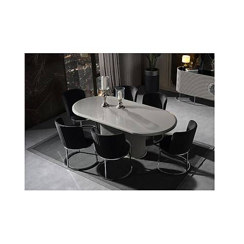 Gucci Lux Grey Dining Table Set